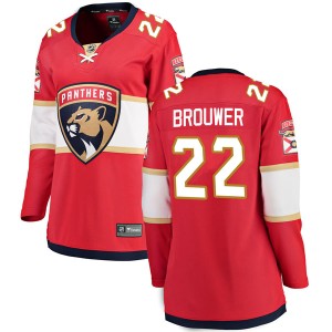 Troy Brouwer Women's Fanatics Branded Florida Panthers Breakaway Red Home Jersey