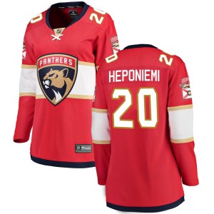 Aleksi Heponiemi Women's Fanatics Branded Florida Panthers Breakaway Red Home Jersey