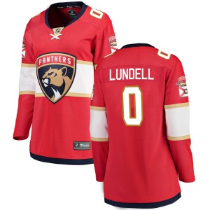 Anton Lundell Women's Fanatics Branded Florida Panthers Breakaway Red Home Jersey