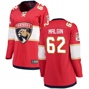 Denis Malgin Women's Fanatics Branded Florida Panthers Breakaway Red Home Jersey
