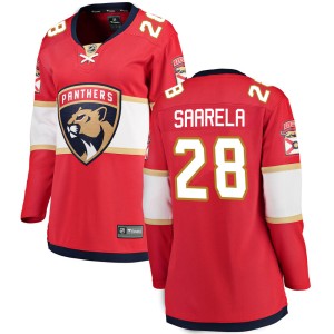 Aleksi Saarela Women's Fanatics Branded Florida Panthers Breakaway Red ized Home Jersey