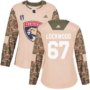 William Lockwood Women's Adidas Florida Panthers Authentic Camo Veterans Day Practice 2023 Stanley Cup Final Jersey
