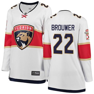 Troy Brouwer Women's Fanatics Branded Florida Panthers Breakaway White Away Jersey