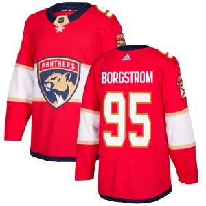 Henrik Borgstrom Men's Adidas Florida Panthers Authentic Red Jersey