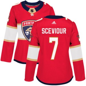 Colton Sceviour Women's Adidas Florida Panthers Authentic Red Home Jersey