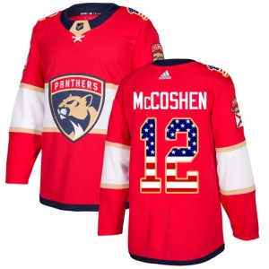 Ian McCoshen Men's Adidas Florida Panthers Authentic Red USA Flag Fashion Jersey