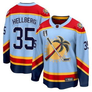 Magnus Hellberg Youth Fanatics Branded Florida Panthers Breakaway Light Blue Special Edition 2.0 2023 Stanley Cup Final Jersey