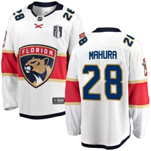 Josh Mahura Men's Fanatics Branded Florida Panthers Breakaway White Away 2023 Stanley Cup Final Jersey