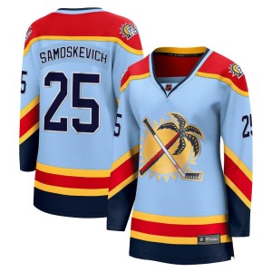Mackie Samoskevich Women's Fanatics Branded Florida Panthers Breakaway Light Blue Special Edition 2.0 Jersey