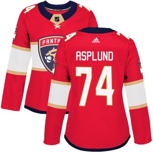 Rasmus Asplund Women's Adidas Florida Panthers Authentic Red Home Jersey