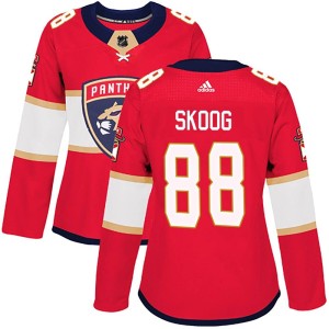 Wilmer Skoog Women's Adidas Florida Panthers Authentic Red Home Jersey