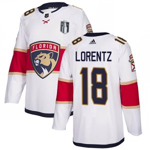 Steven Lorentz Youth Adidas Florida Panthers Authentic White Away 2023 Stanley Cup Final Jersey