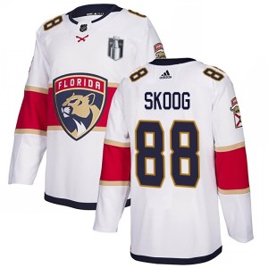 Wilmer Skoog Youth Adidas Florida Panthers Authentic White Away 2023 Stanley Cup Final Jersey