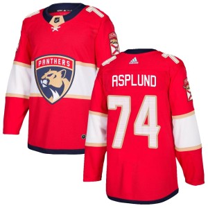 Rasmus Asplund Men's Adidas Florida Panthers Authentic Red Home Jersey