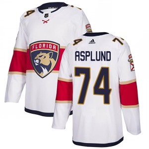 Rasmus Asplund Men's Adidas Florida Panthers Authentic White Away Jersey