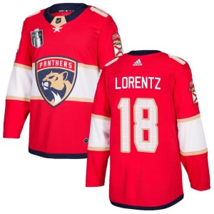 Steven Lorentz Men's Adidas Florida Panthers Authentic Red Home 2023 Stanley Cup Final Jersey