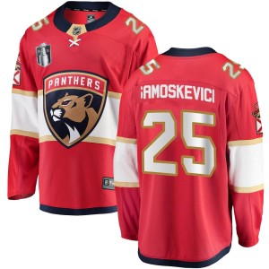 Mackie Samoskevich Youth Fanatics Branded Florida Panthers Breakaway Red Home 2023 Stanley Cup Final Jersey