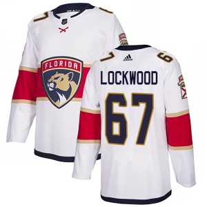 William Lockwood Youth Adidas Florida Panthers Authentic White Away Jersey